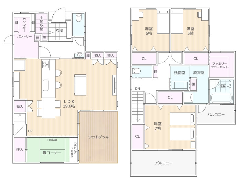 モデルハウス 間取図